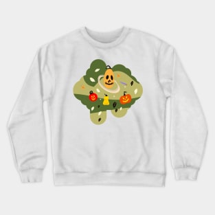 Happy Scary System Space Halloween Pumpkin Crewneck Sweatshirt